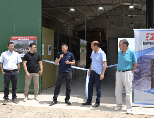 Inauguración del Depósito de Materiales en Centenario
