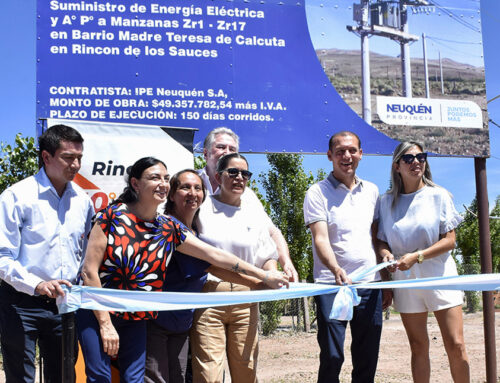 Se inauguró obra de energía y alumbrado público en Rincón de los Sauces